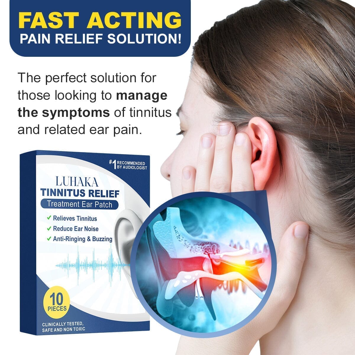 Luhaka™  Tinnitus Relief Treatment Ear Patch