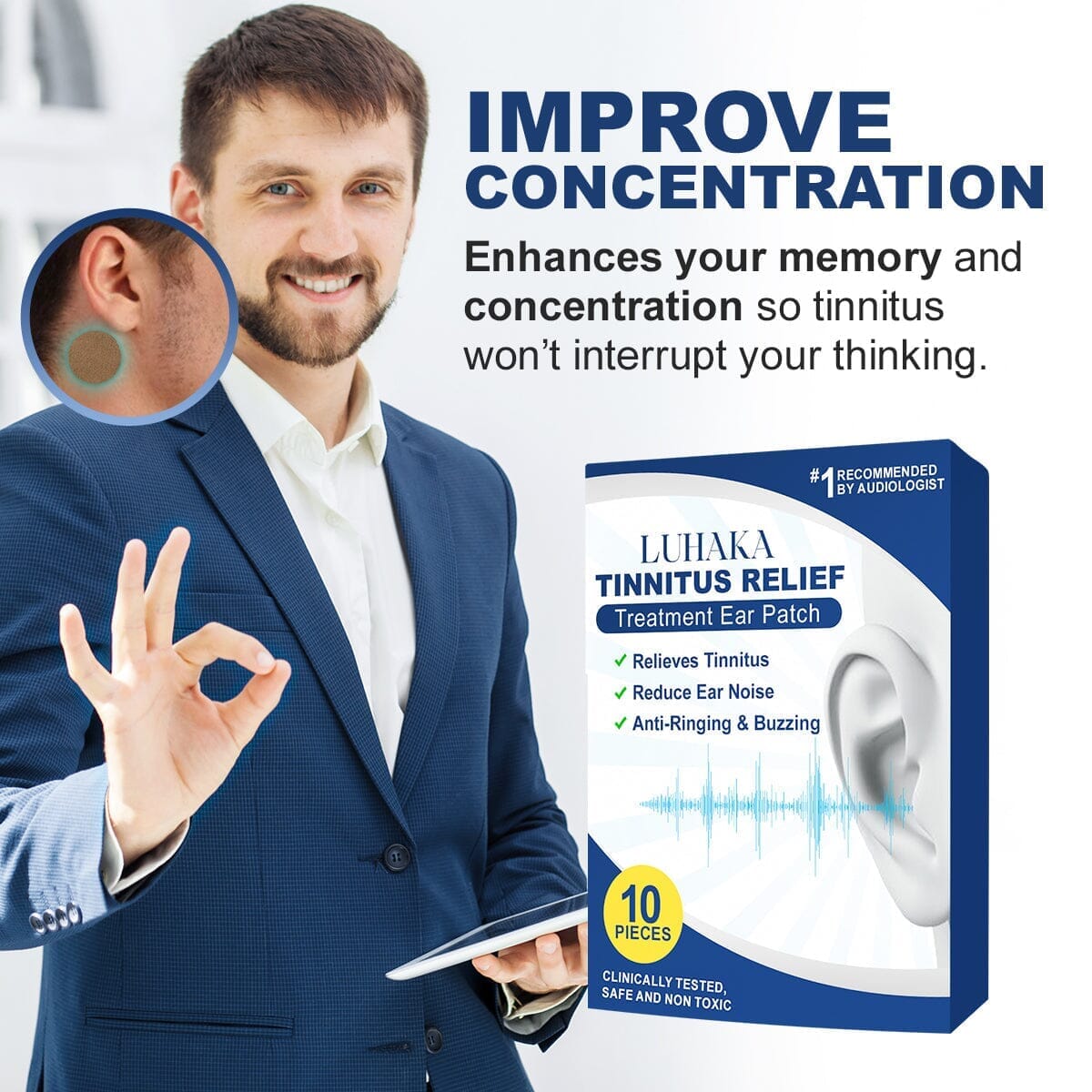 Luhaka™  Tinnitus Relief Treatment Ear Patch