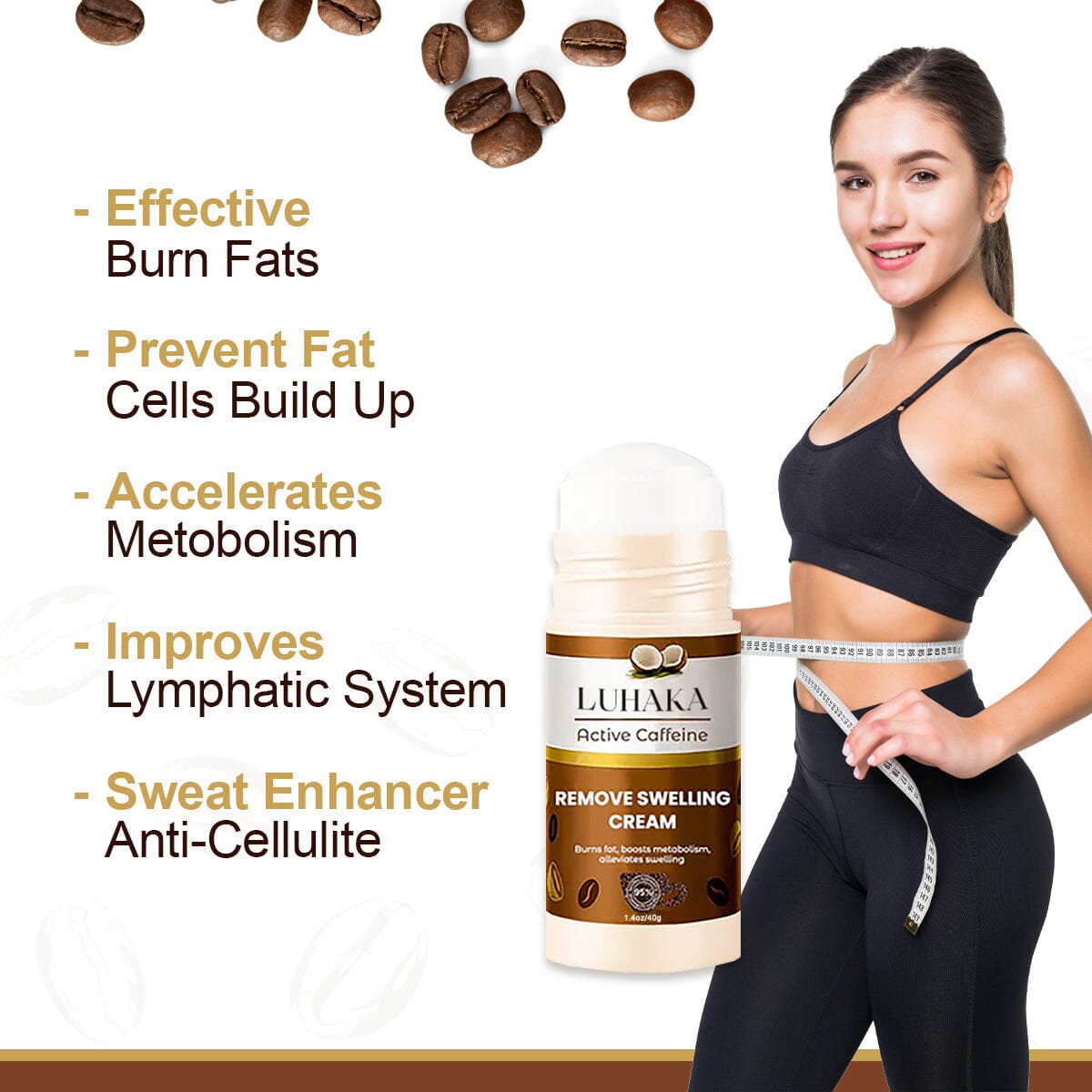 LUHAKA™ Active Caffeine Remove Swelling Cream